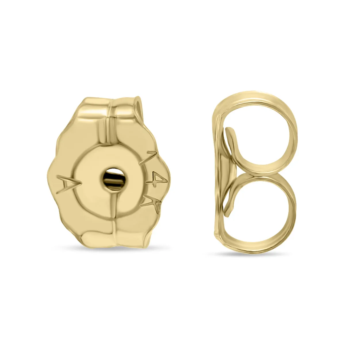 1/3 Carat Tw Round Diamond Solitaire Stud Earrings In 14K Yellow Gold