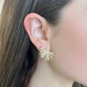 14K GOLD DIAMOND LAUREN EARRINGS