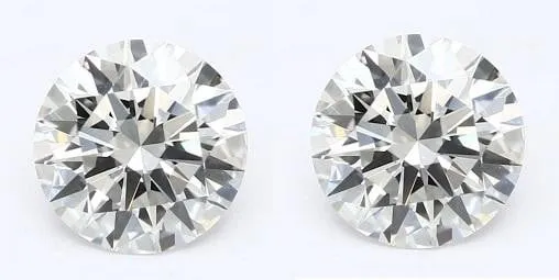 18K White Gold 1.00 Carat Lab Grown Diamond Stud Earrings - E/VVS1