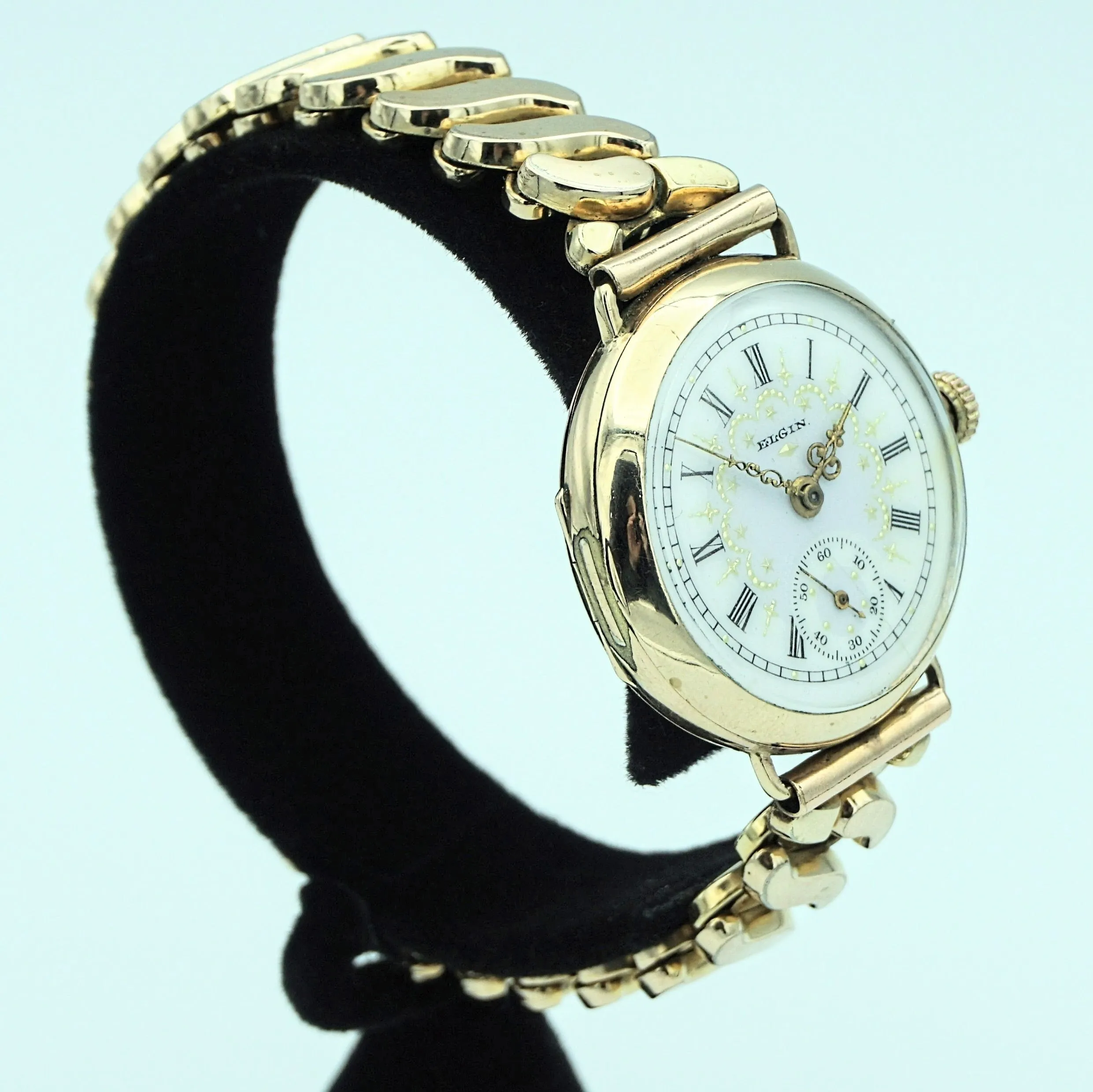 1902 Beautiful Antique Elgin Trench Watch Caliber Grade 269 7 Jewels Runs Great