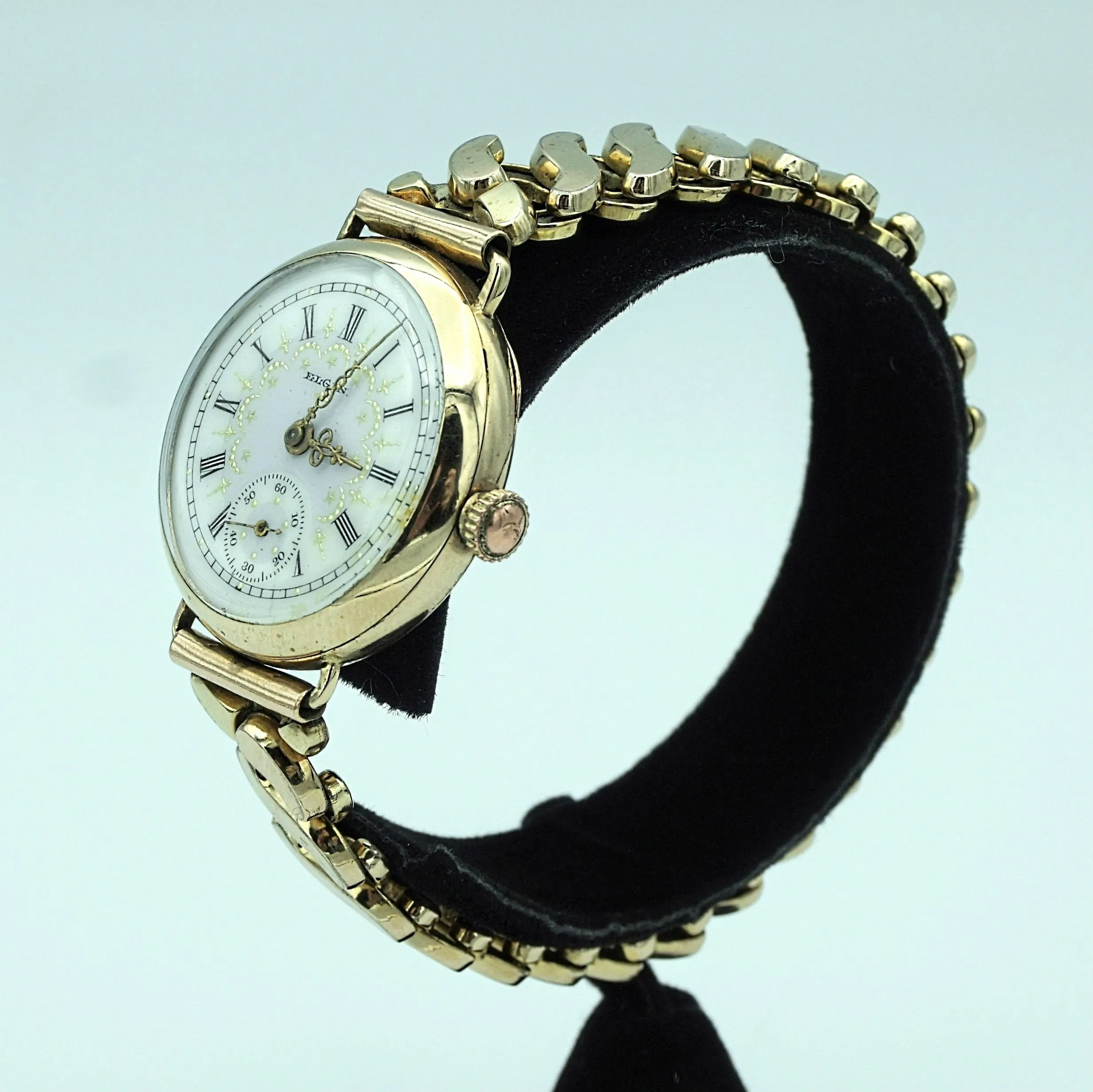 1902 Beautiful Antique Elgin Trench Watch Caliber Grade 269 7 Jewels Runs Great