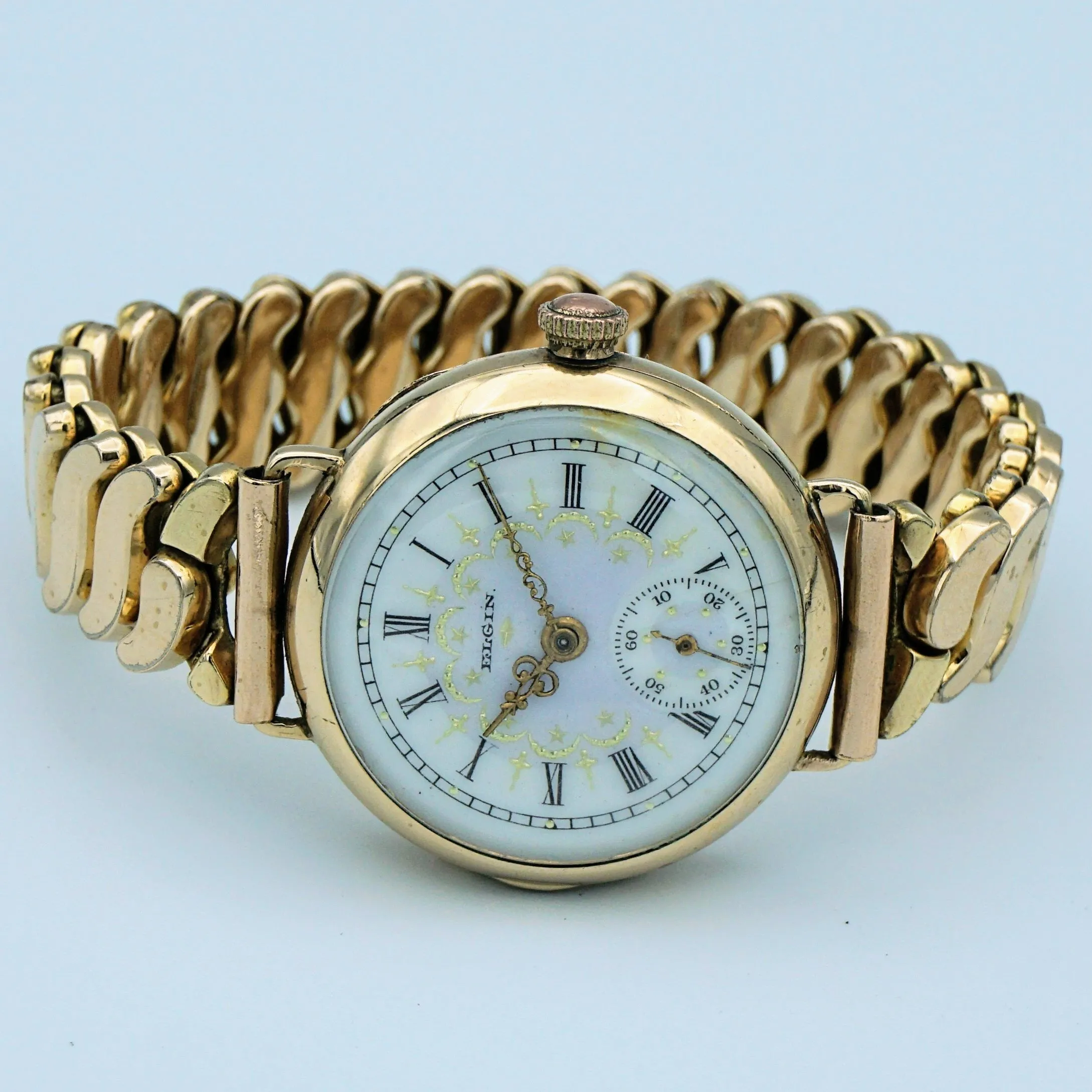 1902 Beautiful Antique Elgin Trench Watch Caliber Grade 269 7 Jewels Runs Great