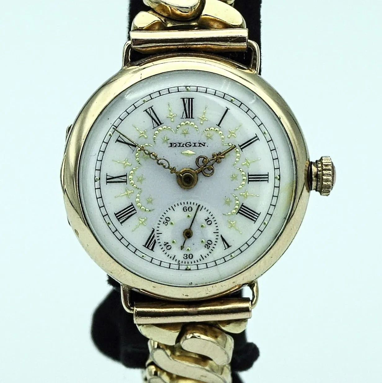 1902 Beautiful Antique Elgin Trench Watch Caliber Grade 269 7 Jewels Runs Great