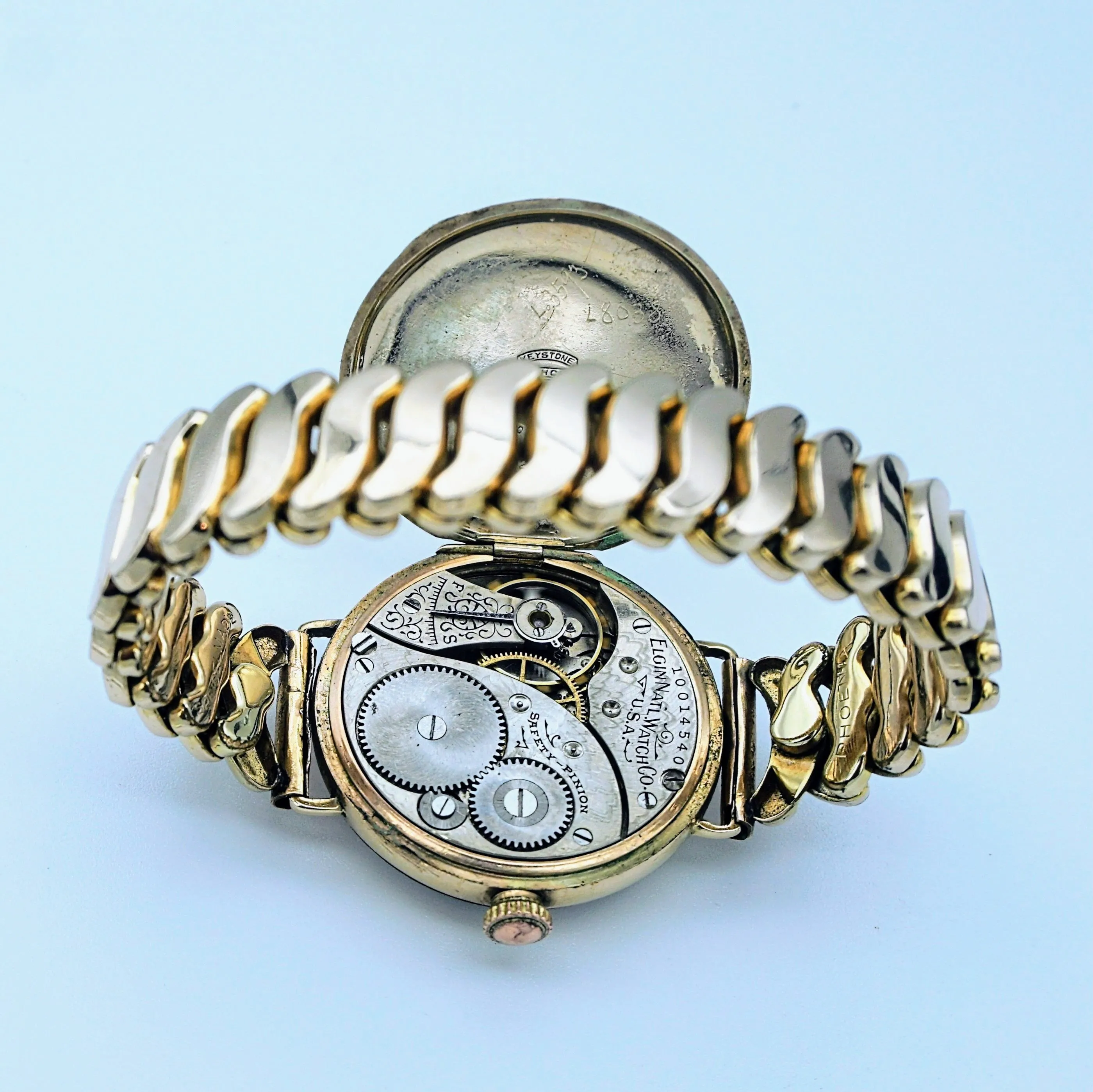 1902 Beautiful Antique Elgin Trench Watch Caliber Grade 269 7 Jewels Runs Great