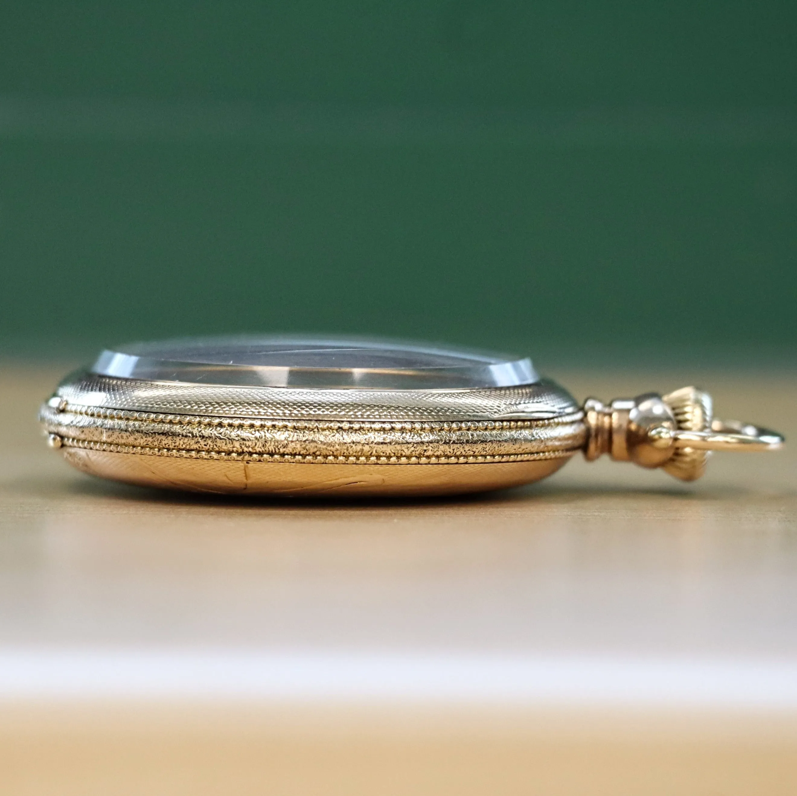 1925 WALTHAM Dress Pocket Watch Openface 12s Grade Premier 19 Jewels ADJ. 14K G.F.