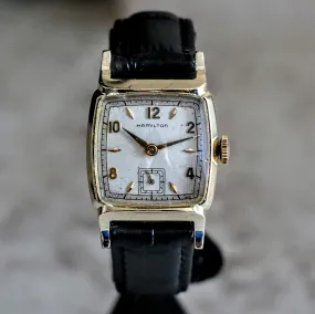 1951-52 HAMILTON Emery Wristwatch 10K G.F. Watch Grade 747 U.S.A. Made Watch
