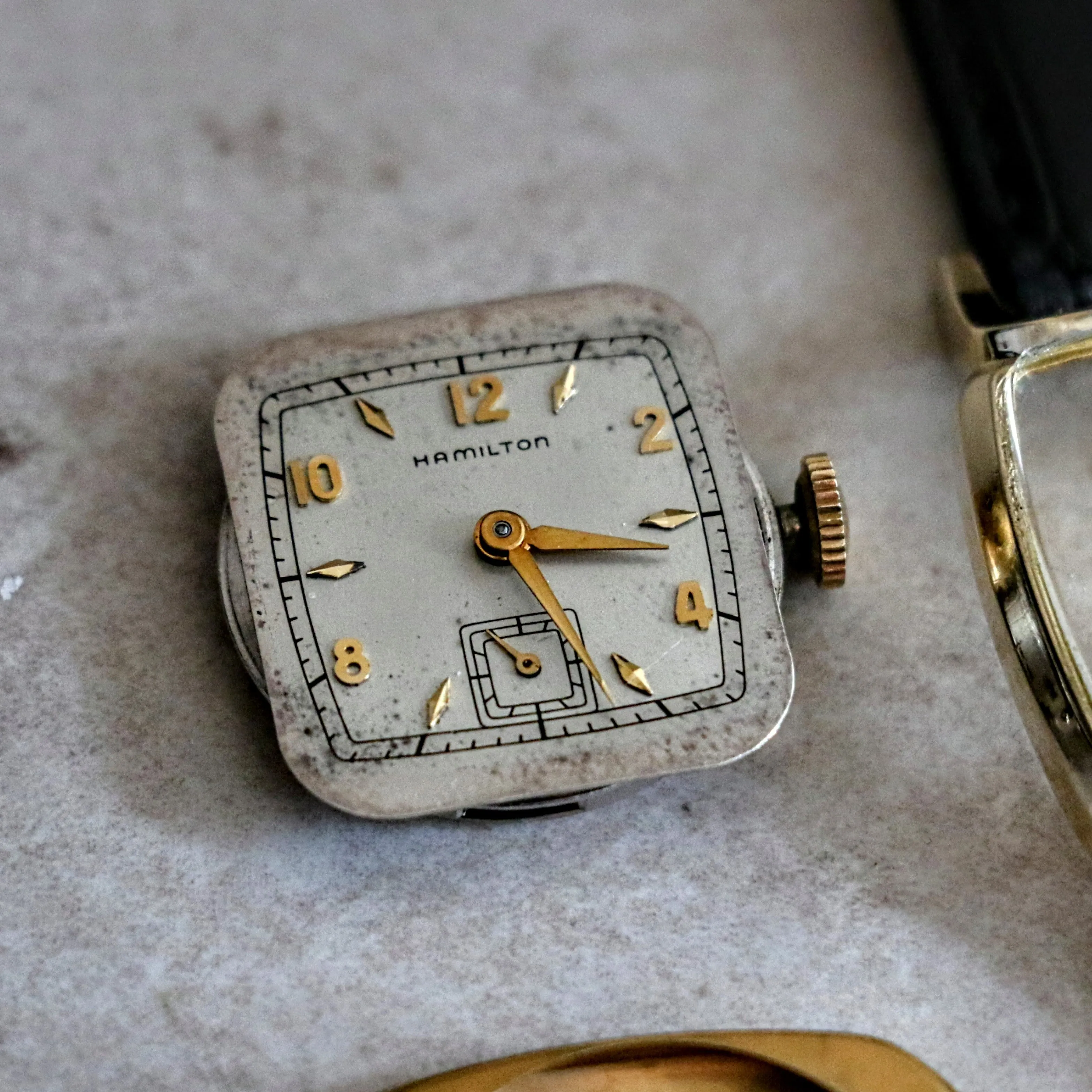 1951-52 HAMILTON Emery Wristwatch 10K G.F. Watch Grade 747 U.S.A. Made Watch