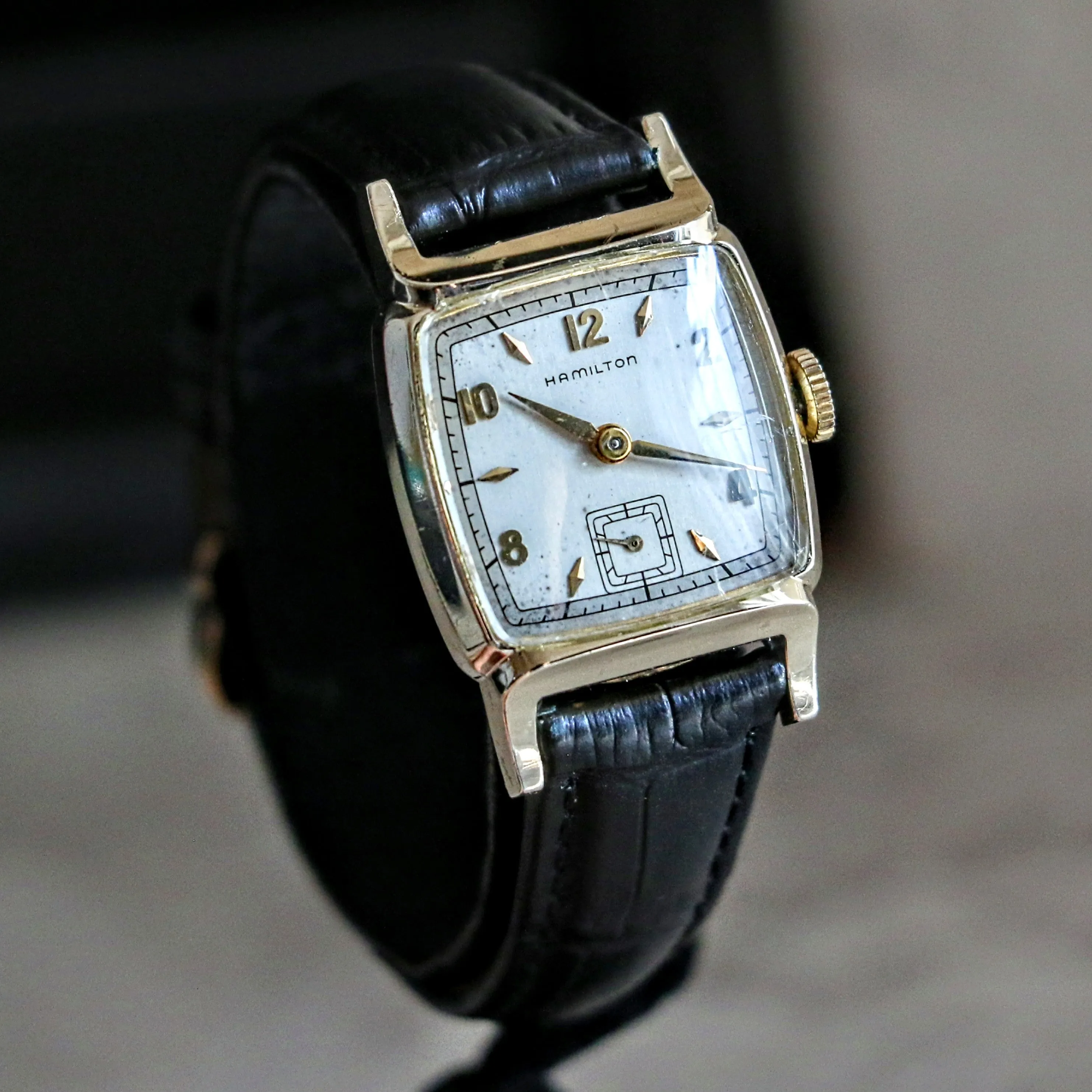 1951-52 HAMILTON Emery Wristwatch 10K G.F. Watch Grade 747 U.S.A. Made Watch