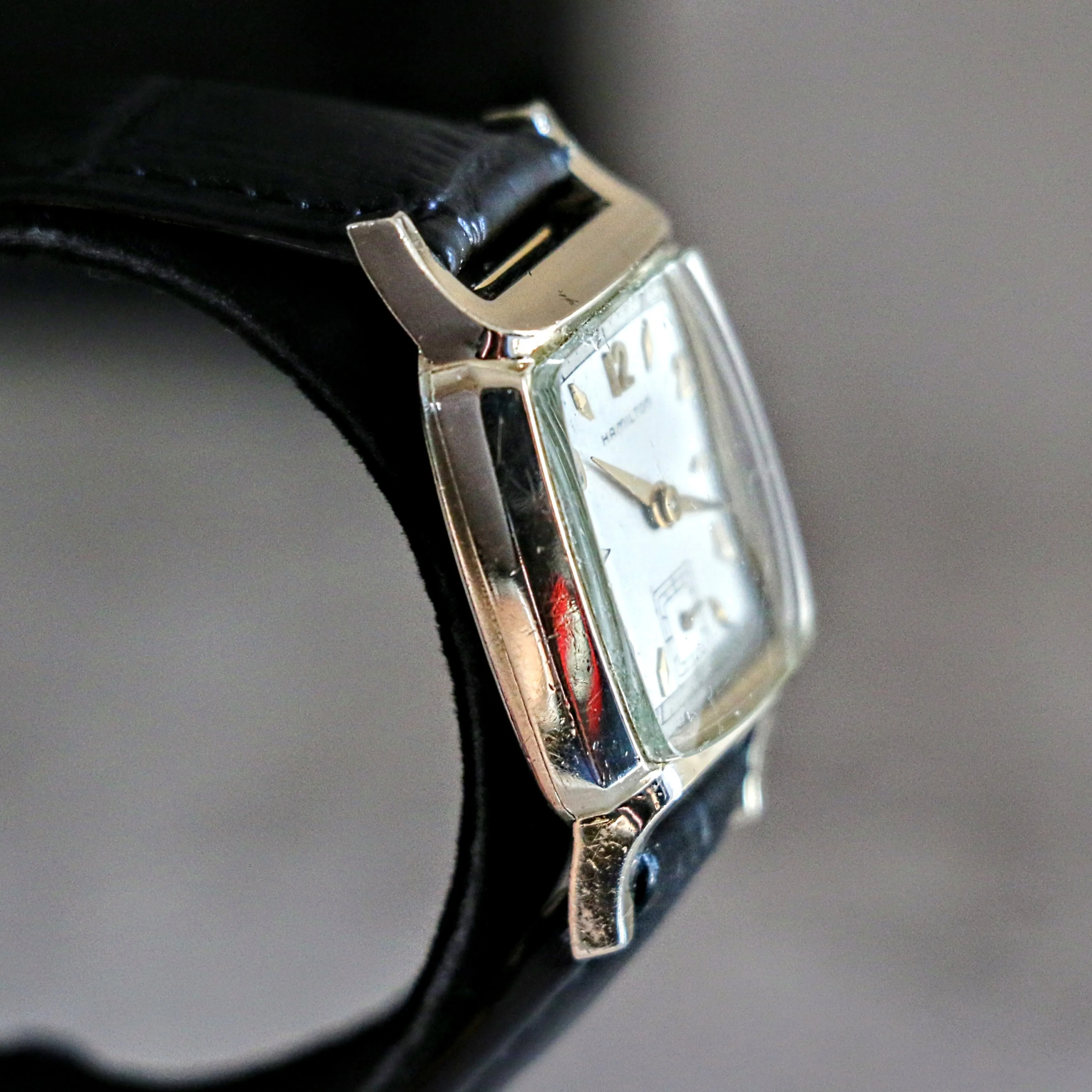 1951-52 HAMILTON Emery Wristwatch 10K G.F. Watch Grade 747 U.S.A. Made Watch