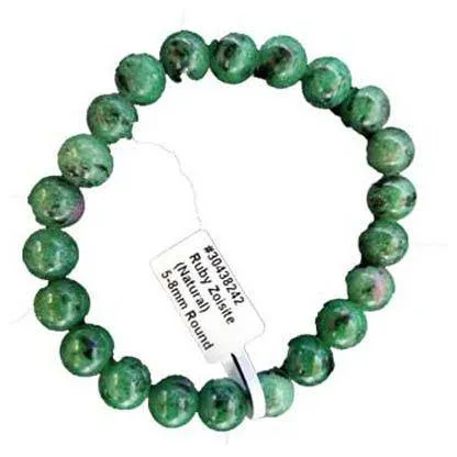 5mm - 8mm Ruby Zoisite bracelet