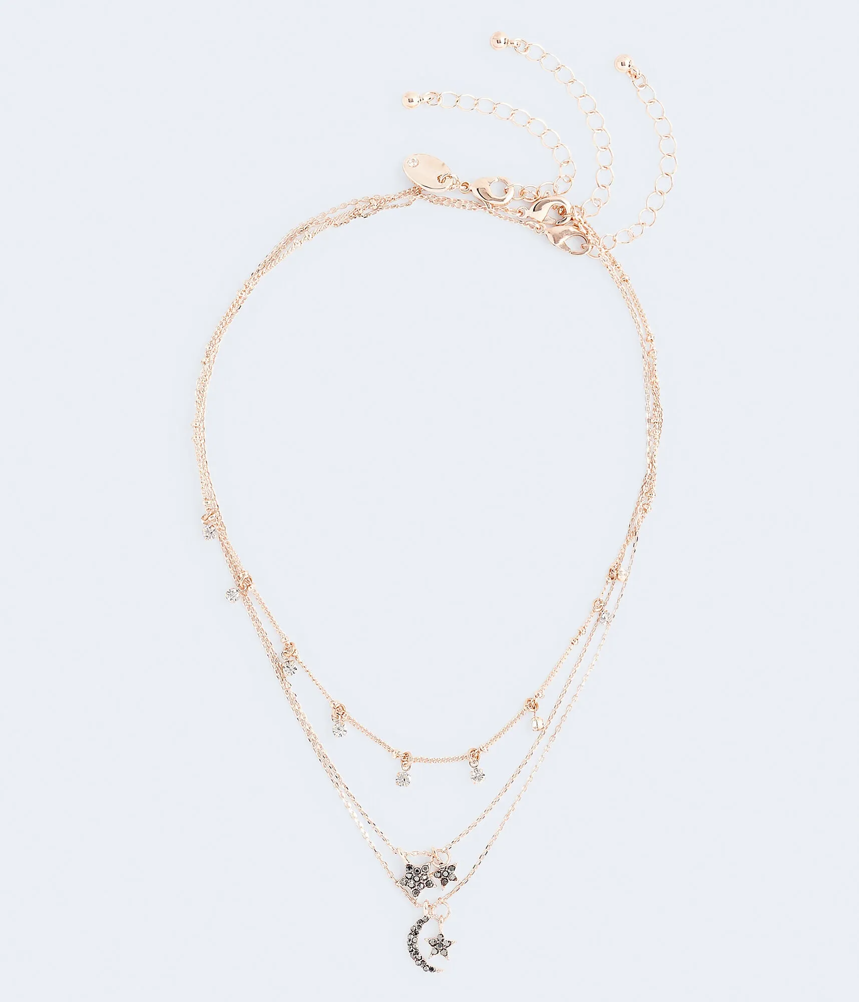 Aeropostale Moon & Stars Necklace 3-Pack