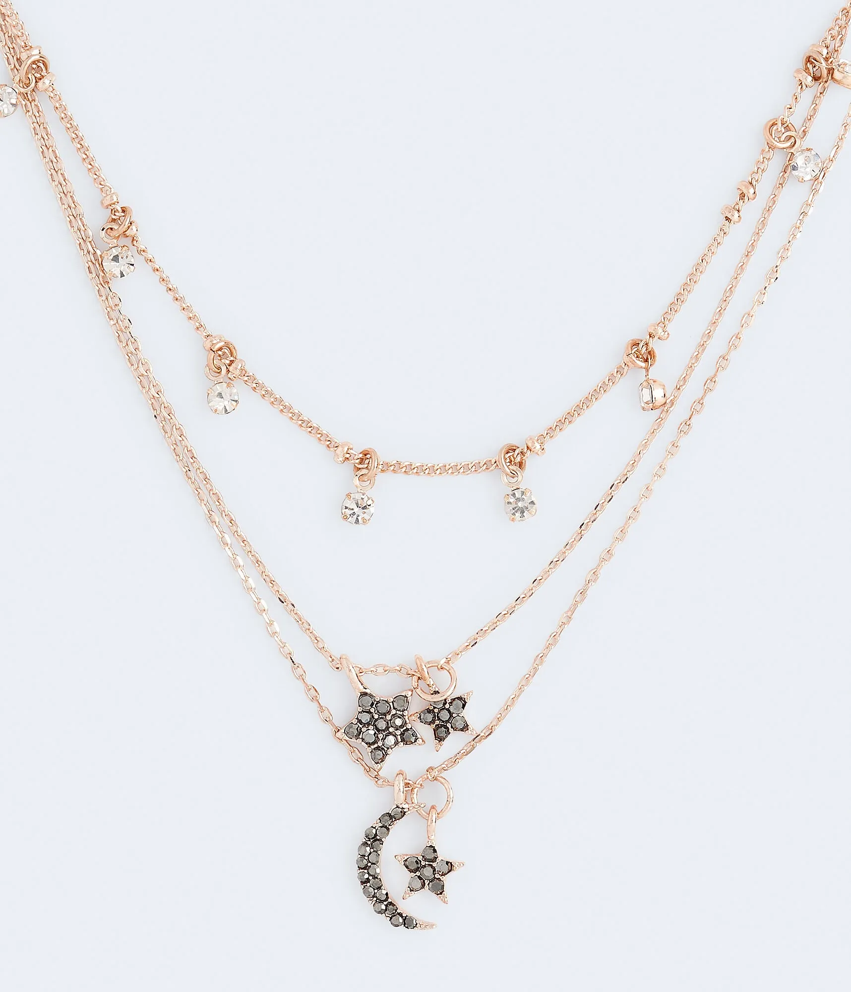 Aeropostale Moon & Stars Necklace 3-Pack