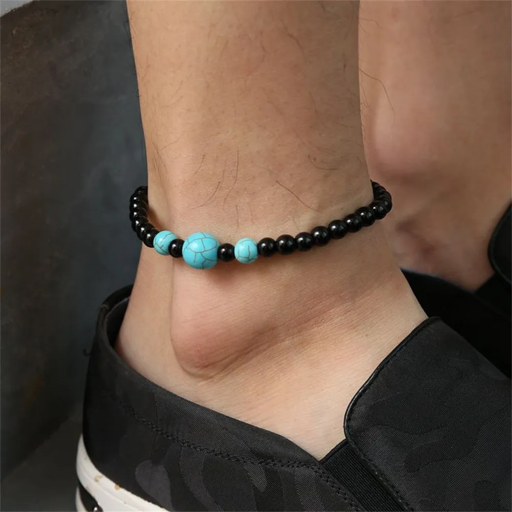 Beaded Ankle Bracelet Men