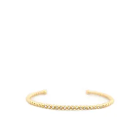 Beaded Ball Cuff ~ Gold