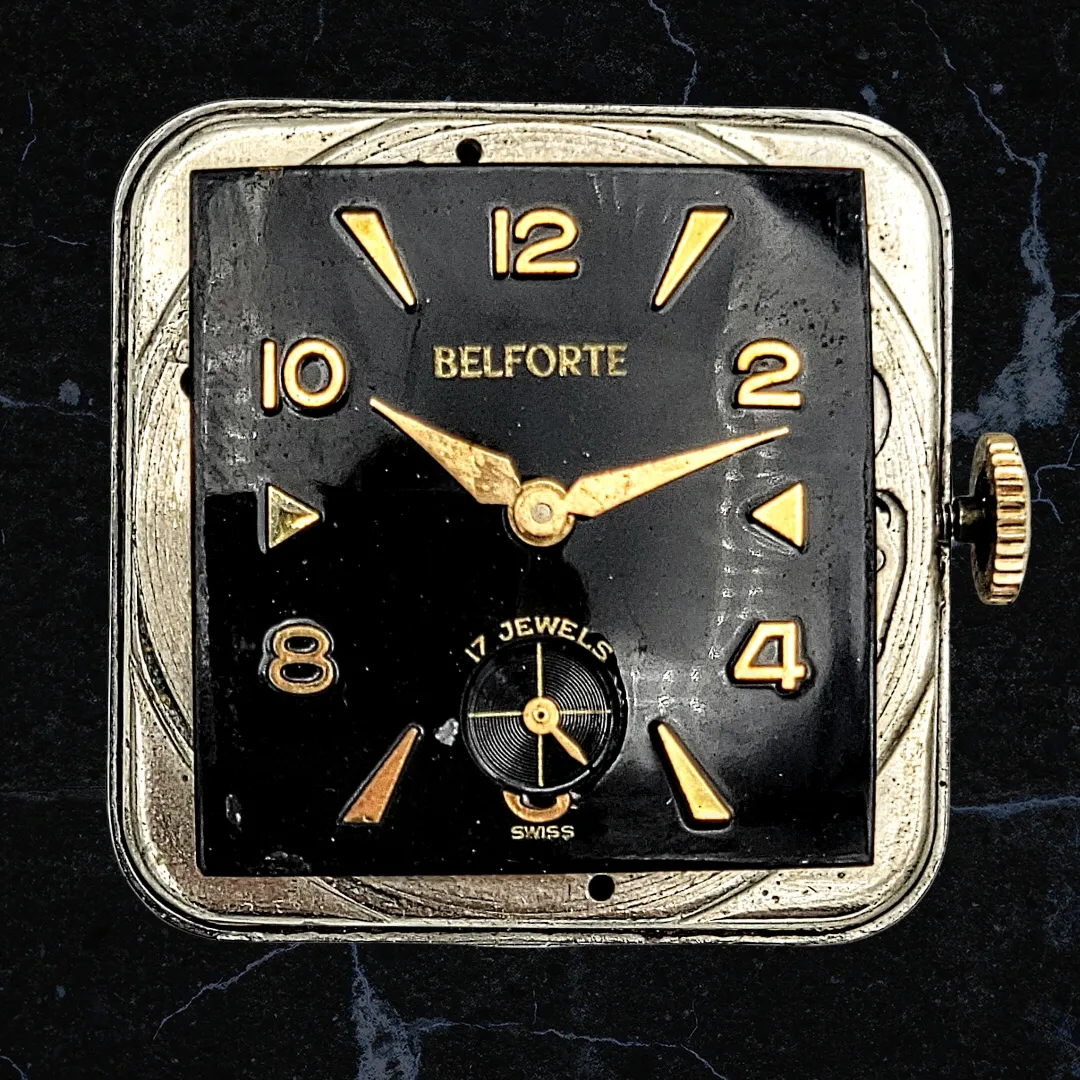 BELFORTE Watch 17 Jewels Model 11a 3 Swiss Made