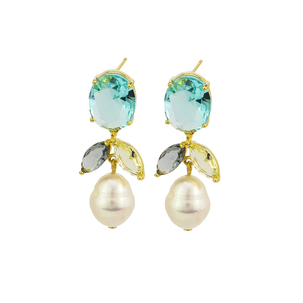 Bianca Earrings - Blue