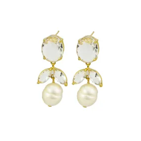 Bianca Earrings - Crystal