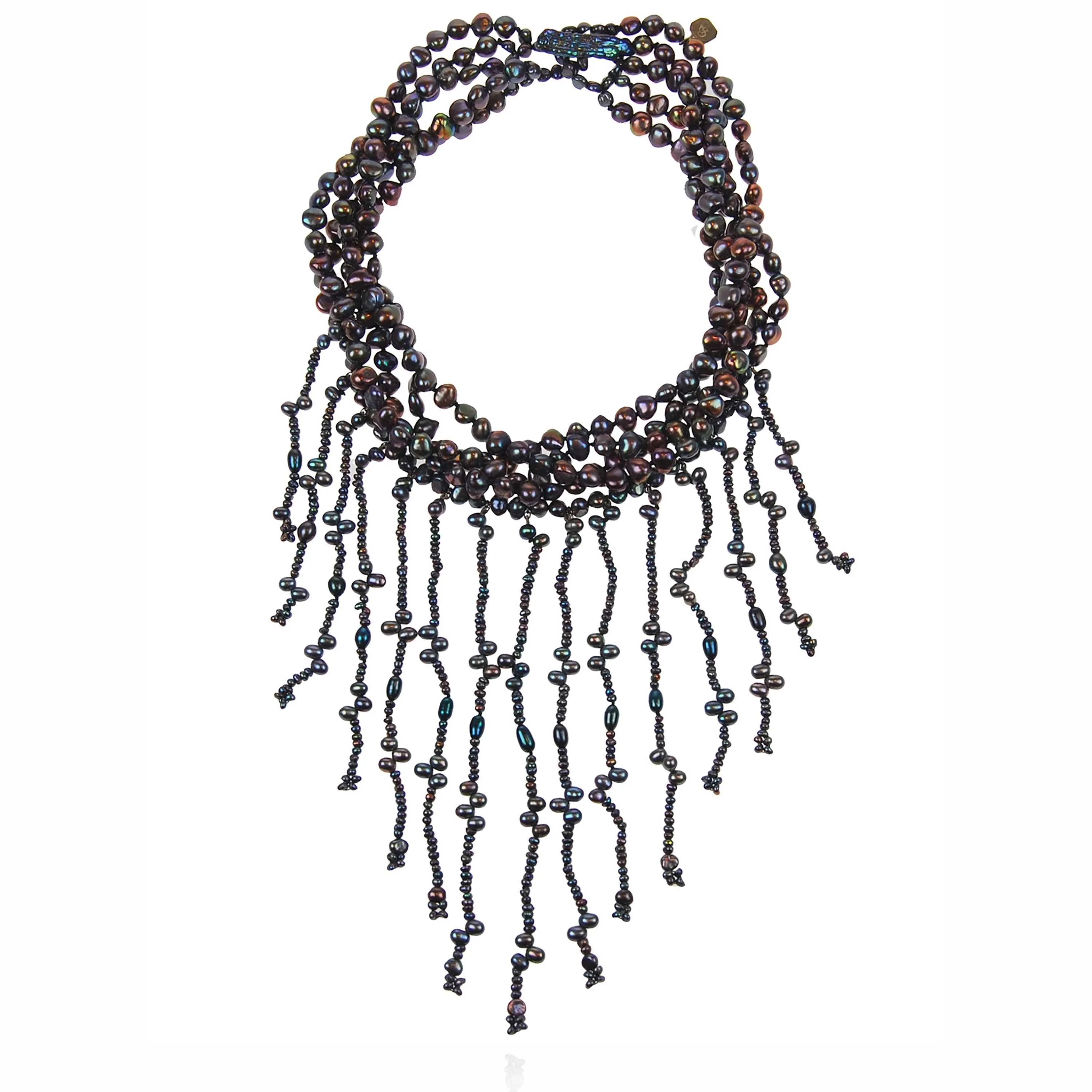 Black Freshwater Pearl 'Éclat' Choker