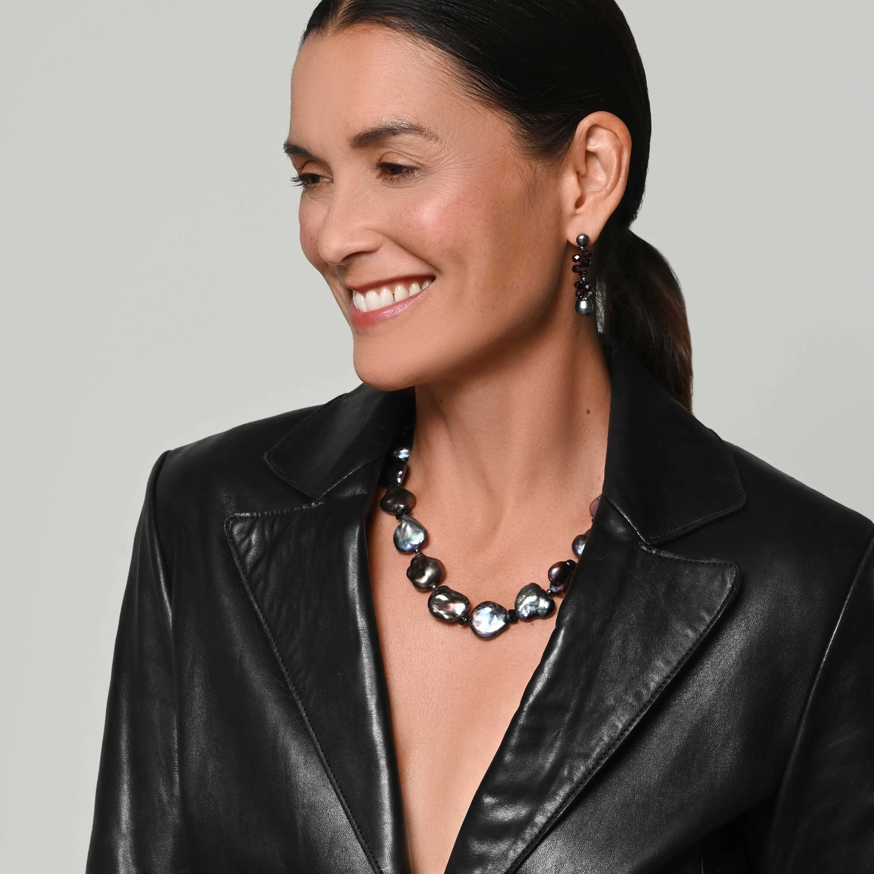 Black Freshwater Pearl 'M&M' Choker