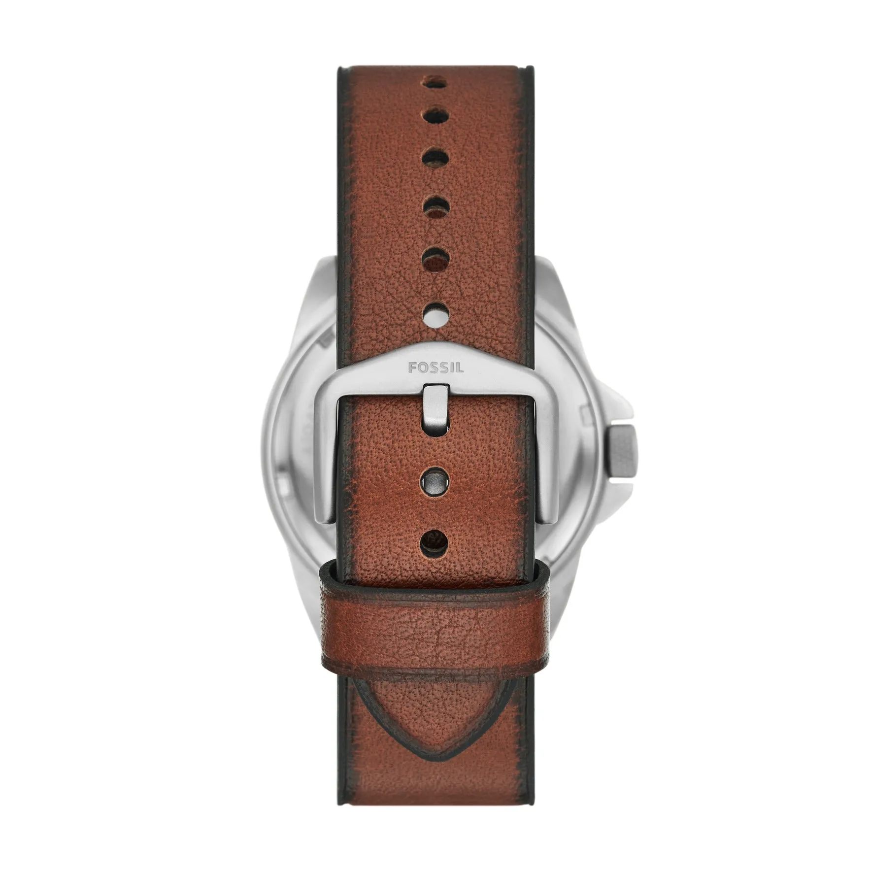 Bronson Three-Hand Date Medium Brown Leather Watch