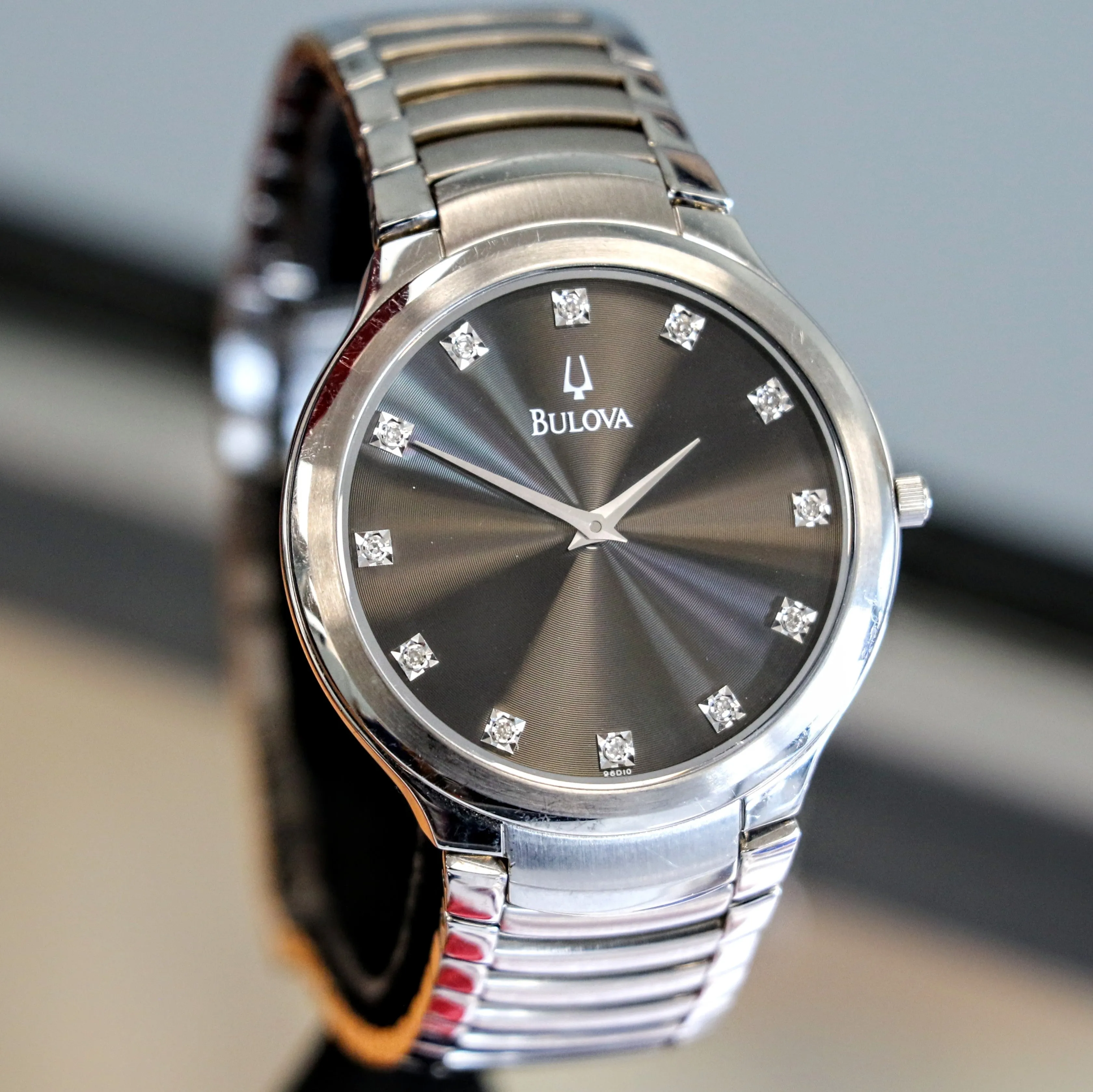 BULOVA Diamond Collection Dress Watch 36mm Ref. C8671067 Quartz Wristwatch