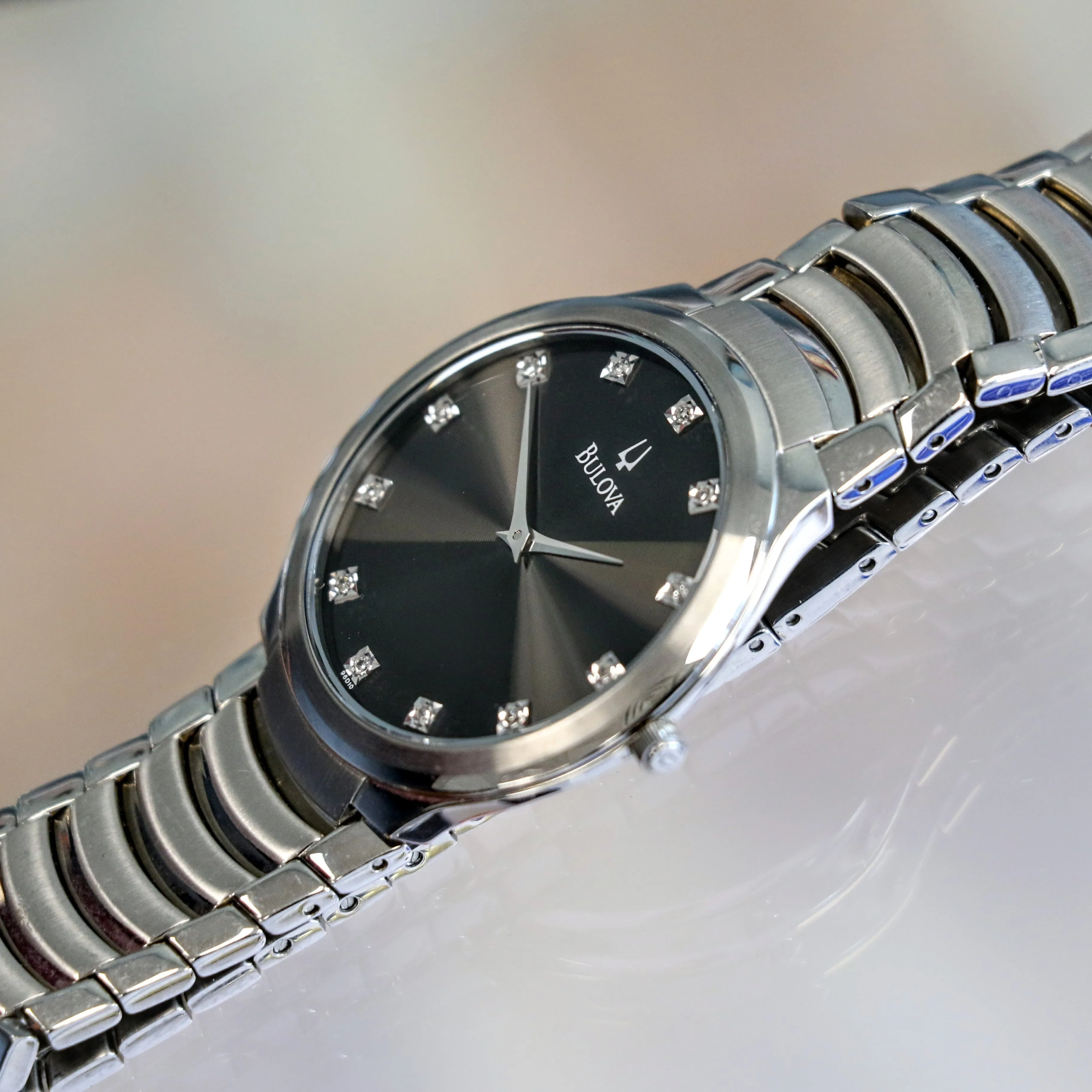 BULOVA Diamond Collection Dress Watch 36mm Ref. C8671067 Quartz Wristwatch