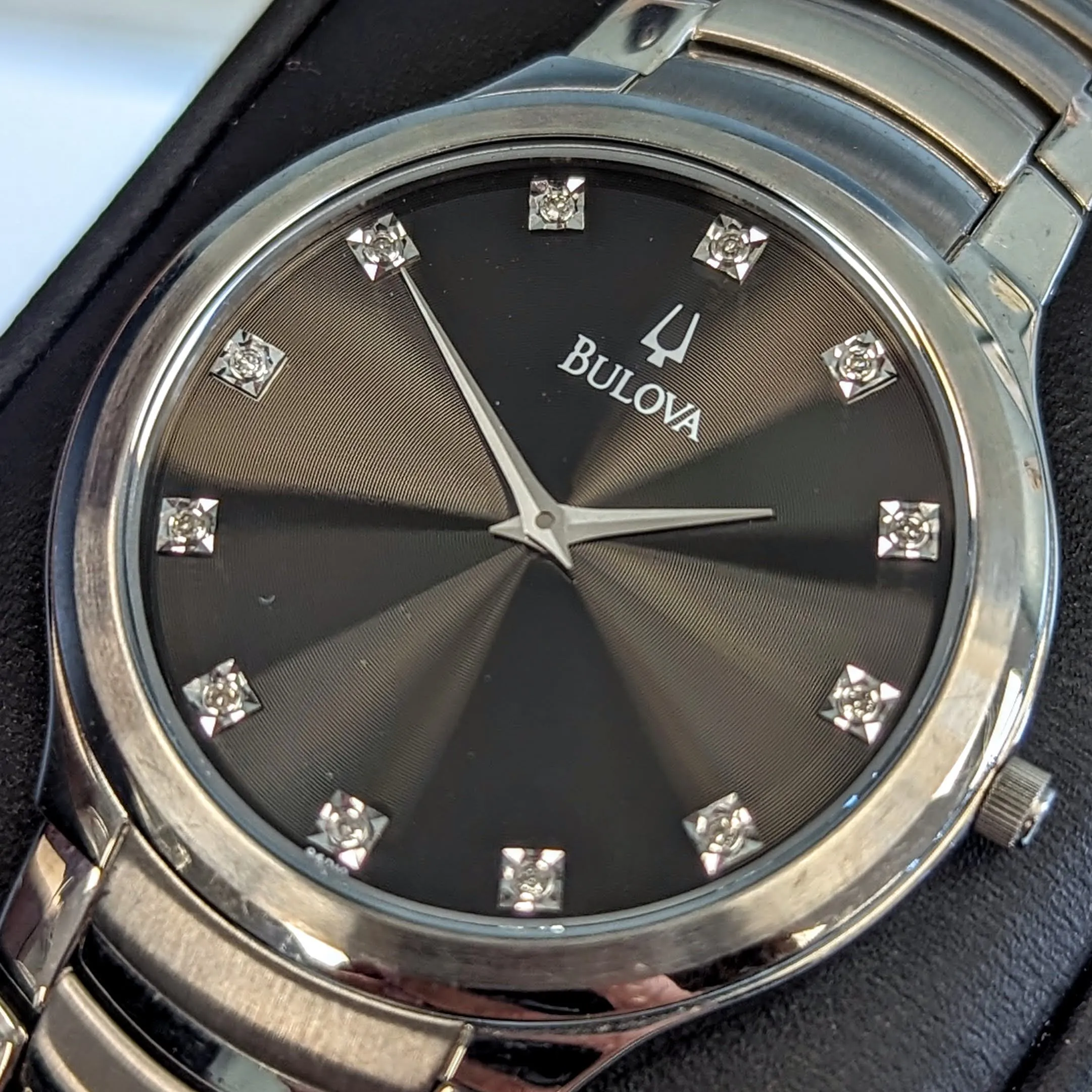 BULOVA Diamond Collection Dress Watch 36mm Ref. C8671067 Quartz Wristwatch