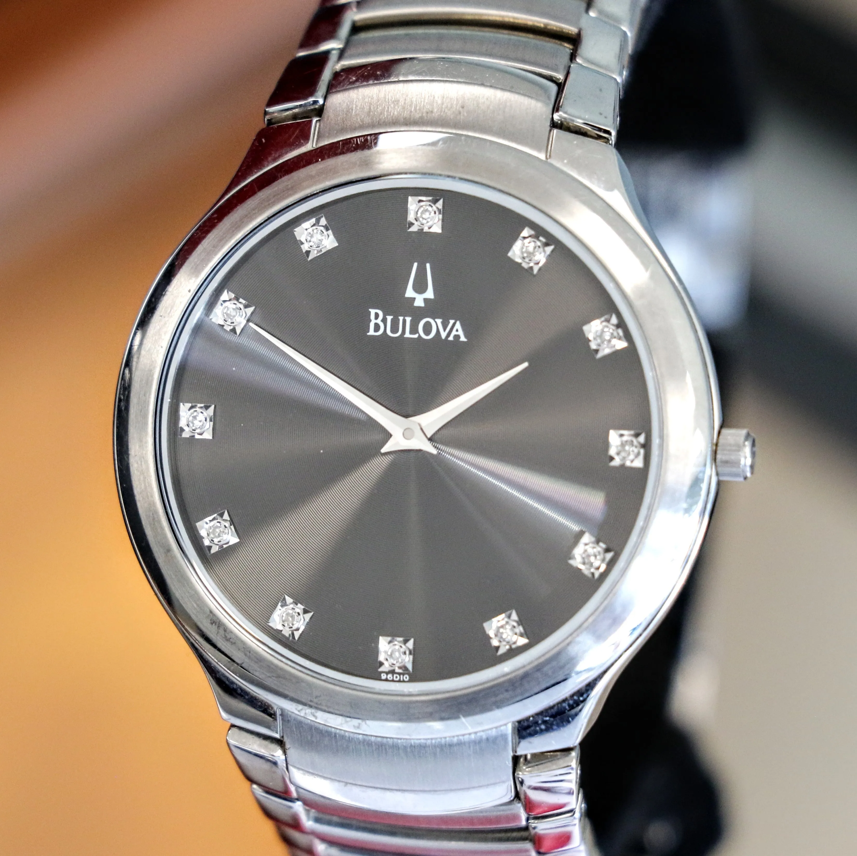 BULOVA Diamond Collection Dress Watch 36mm Ref. C8671067 Quartz Wristwatch