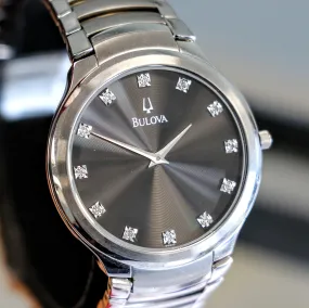 BULOVA Diamond Collection Dress Watch 36mm Ref. C8671067 Quartz Wristwatch
