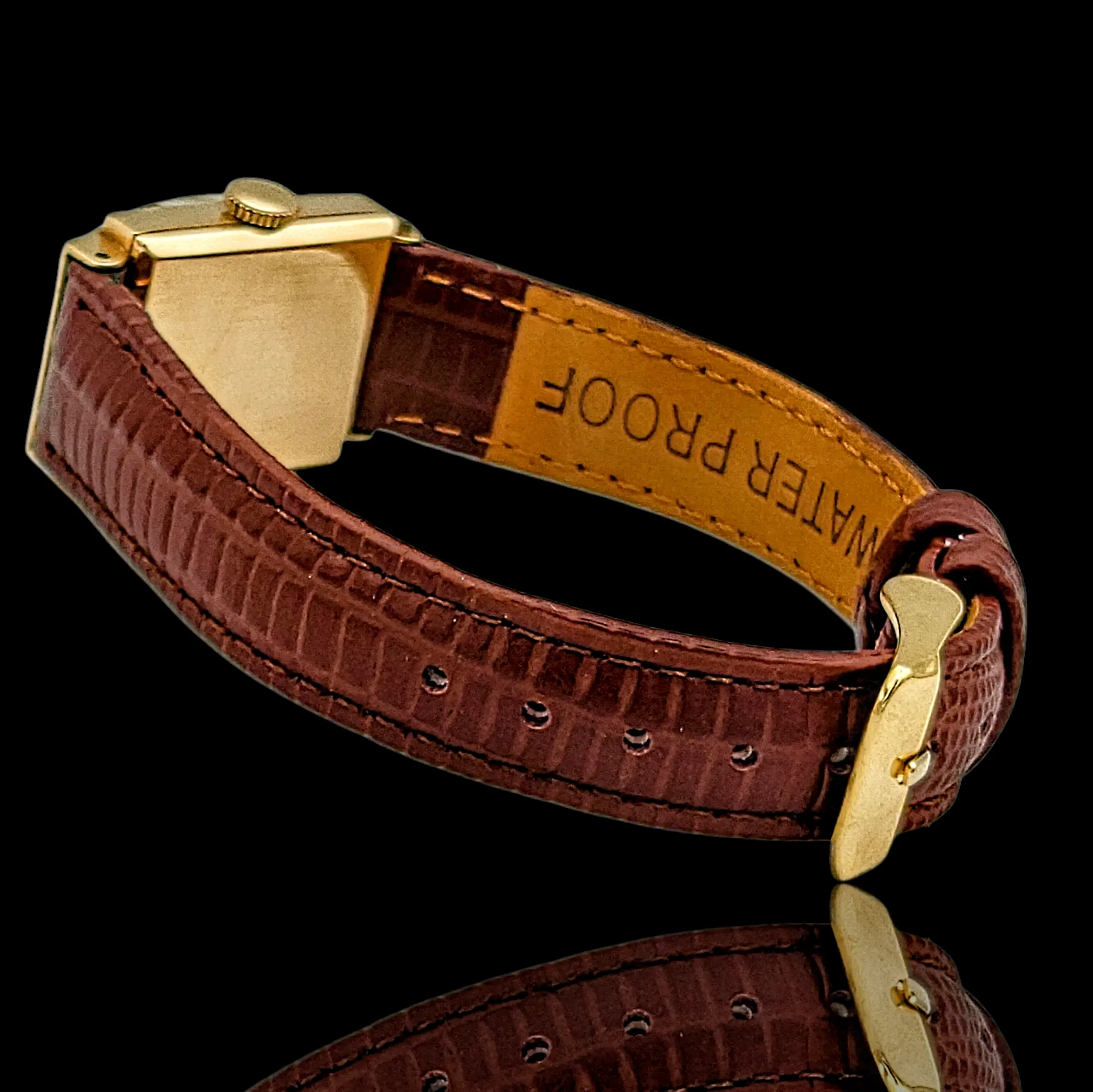 Cadillac 14K Solid Gold Watch 17 Jewels Alb Grossenbacher Movement