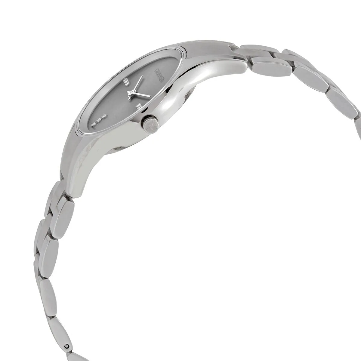 Calvin Klein Simplicity Quartz Crystal Silver Dial Ladies Watch K4323120