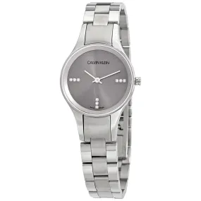 Calvin Klein Simplicity Quartz Crystal Silver Dial Ladies Watch K4323120