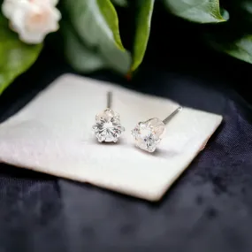Cubic Zirconia Silver Stud Earring