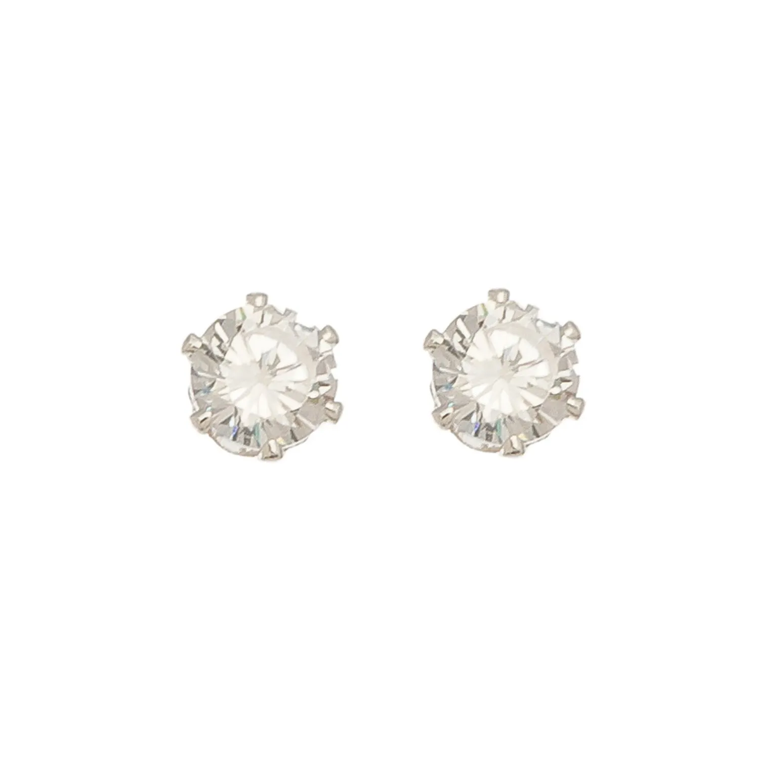 Cubic Zirconia Silver Stud Earring
