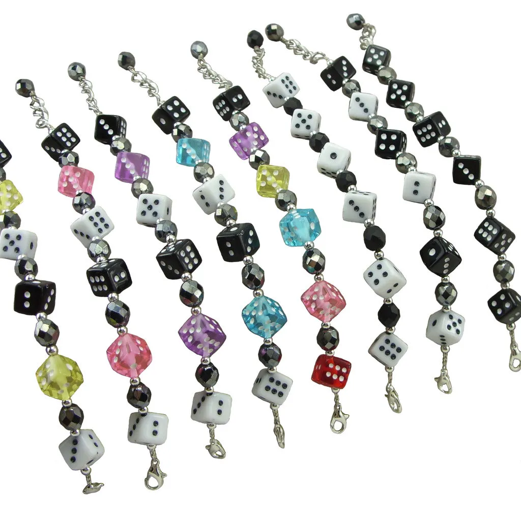 Dice, Adjustable Bracelets