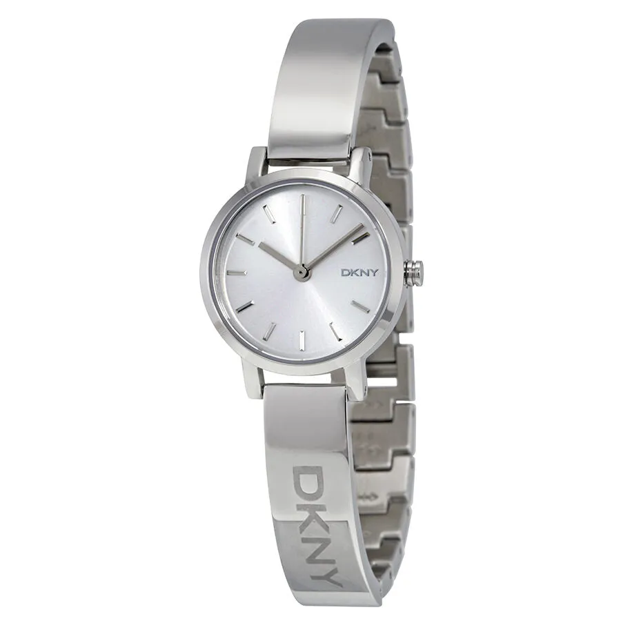DKNY Silver Sunray Dial Bangle Ladies Watch NY2306