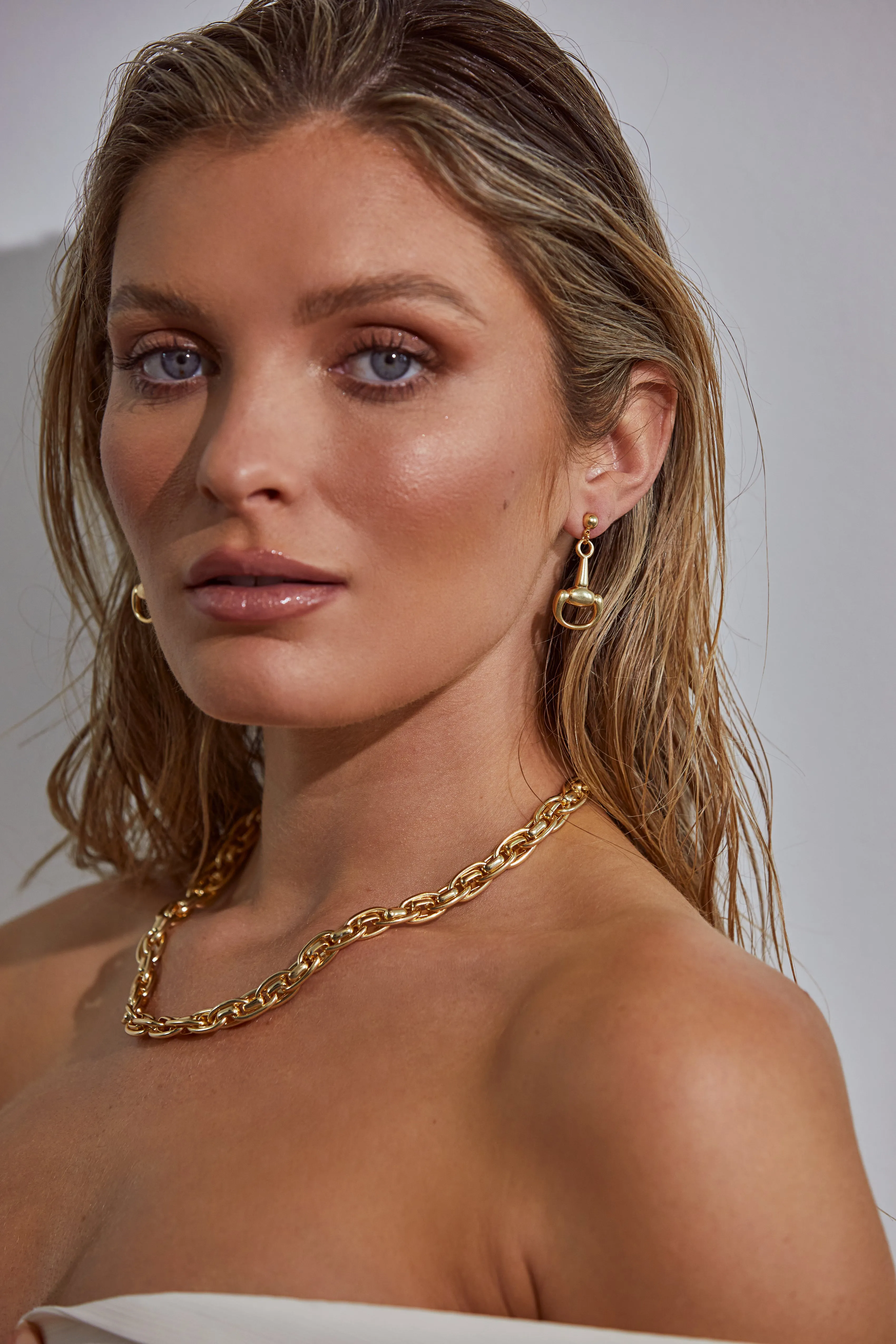 Dressage Earrings Gold