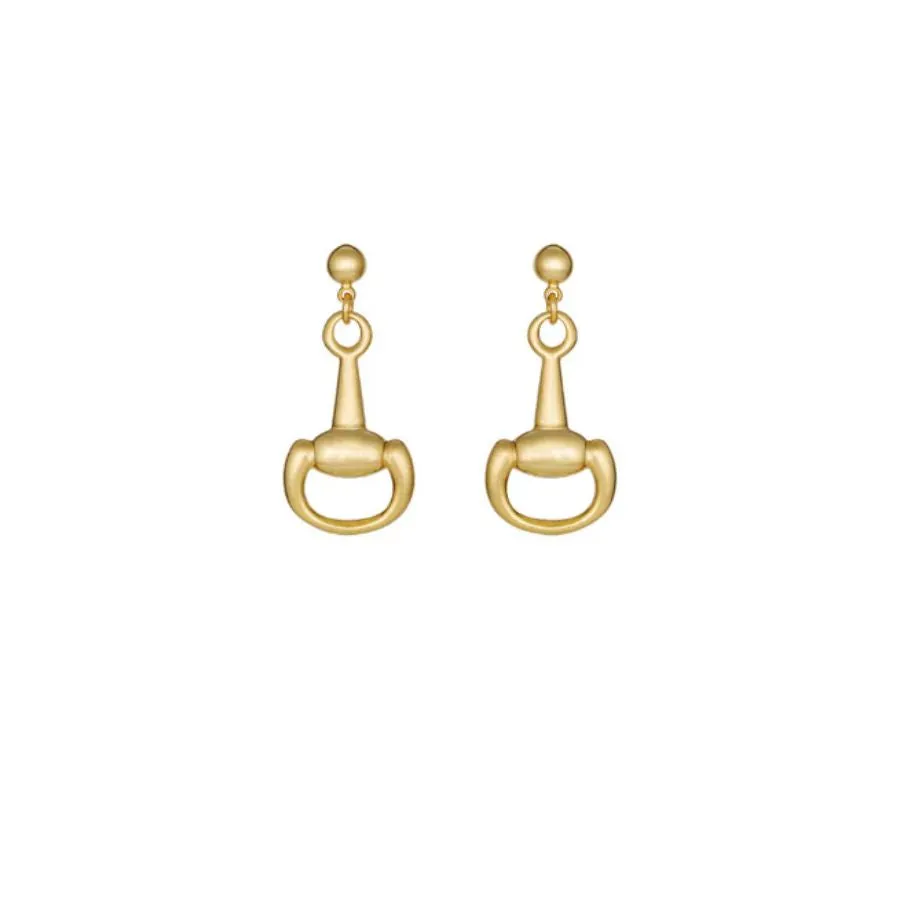 Dressage Earrings Gold