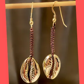 Electroplated Shell Earrings