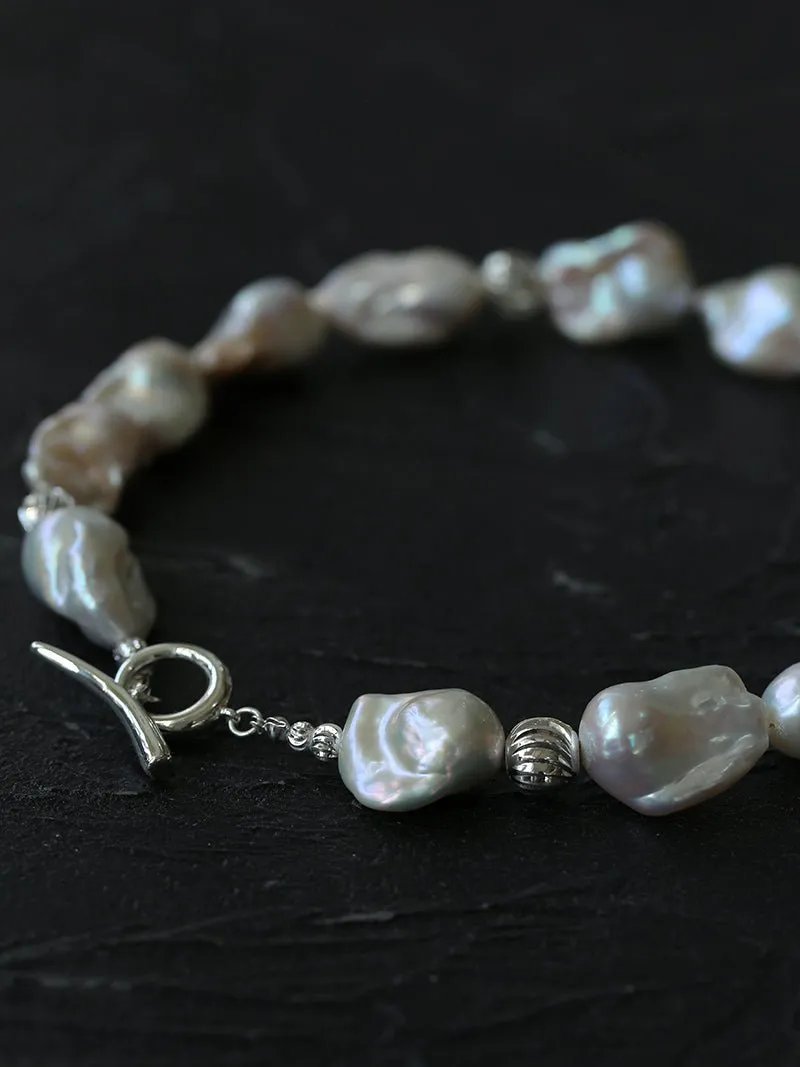 Elegant Baroque Pearl Classic  Choker Necklace