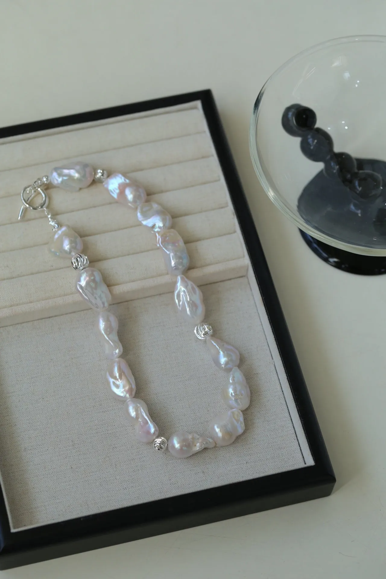 Elegant Baroque Pearl Classic  Choker Necklace