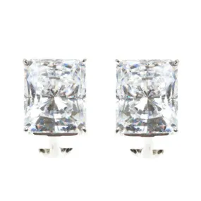 Fantasia Radiant Rectangle Clip Studs with Vermeil (14 TCW)