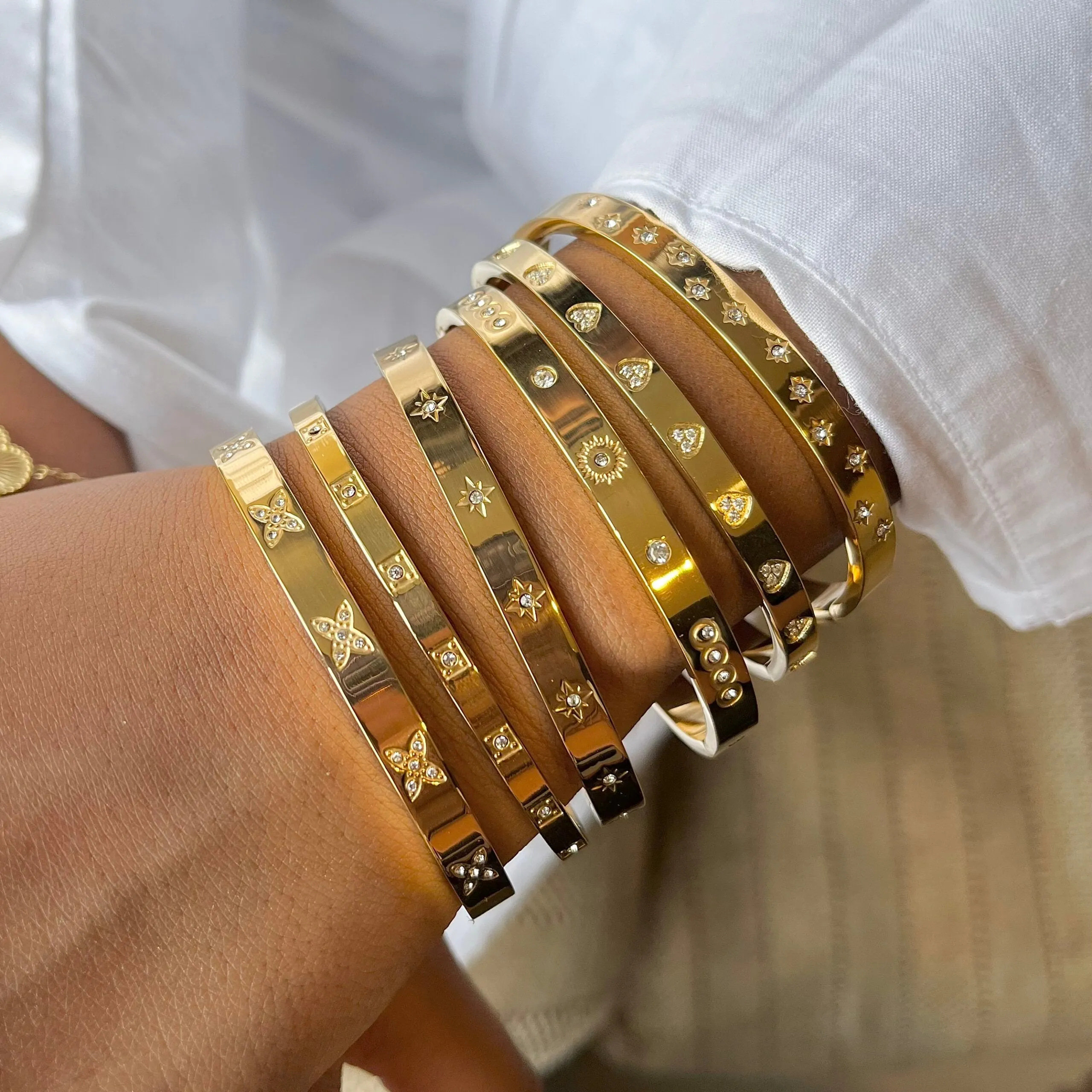 Fantasy Gold Cuff Bracelets