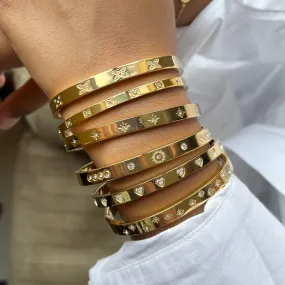 Fantasy Gold Cuff Bracelets