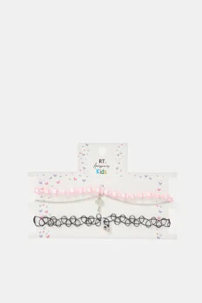 Girls Assorted Necklace Set (Pack of 3)
