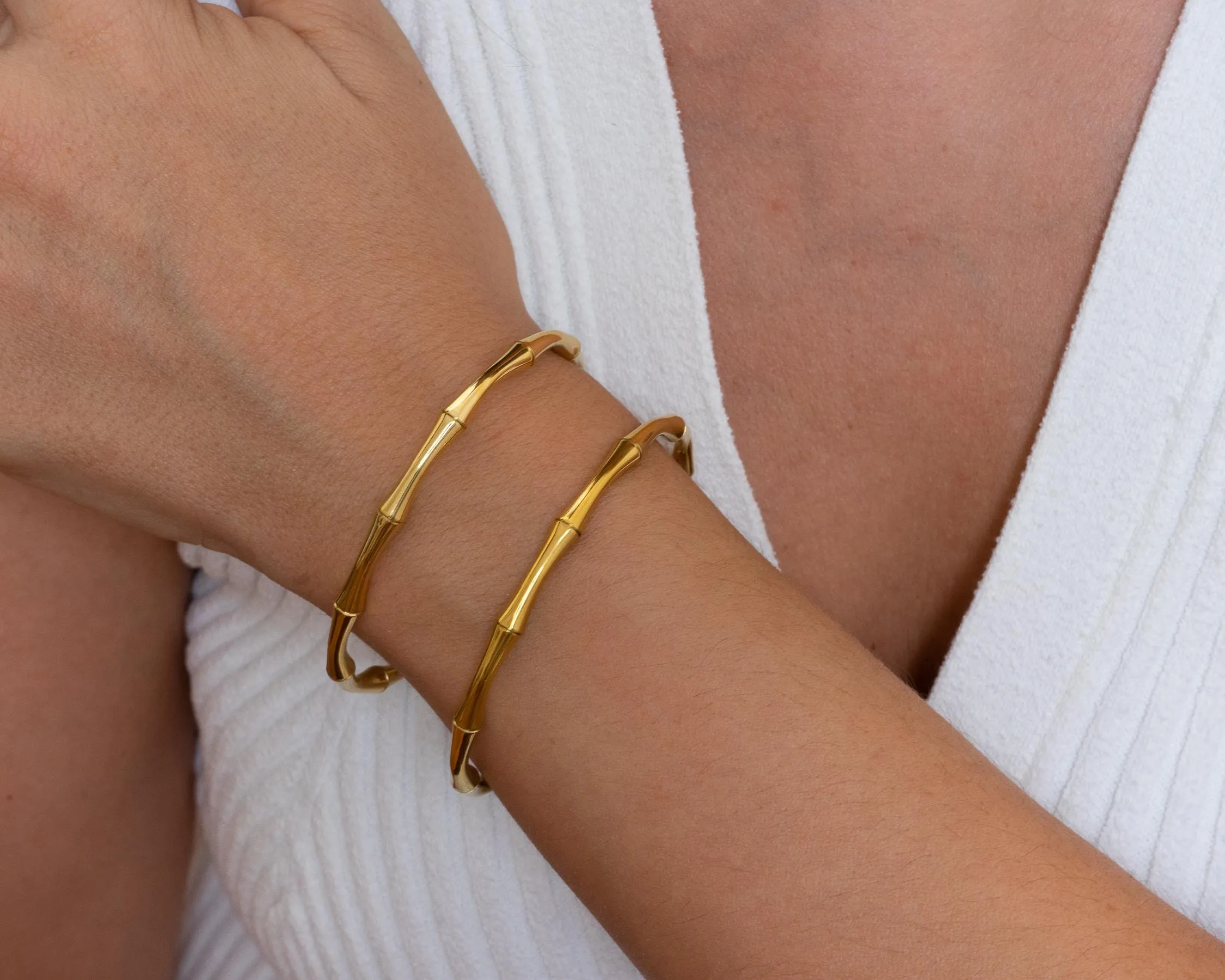 Gold Bamboo Cuff
