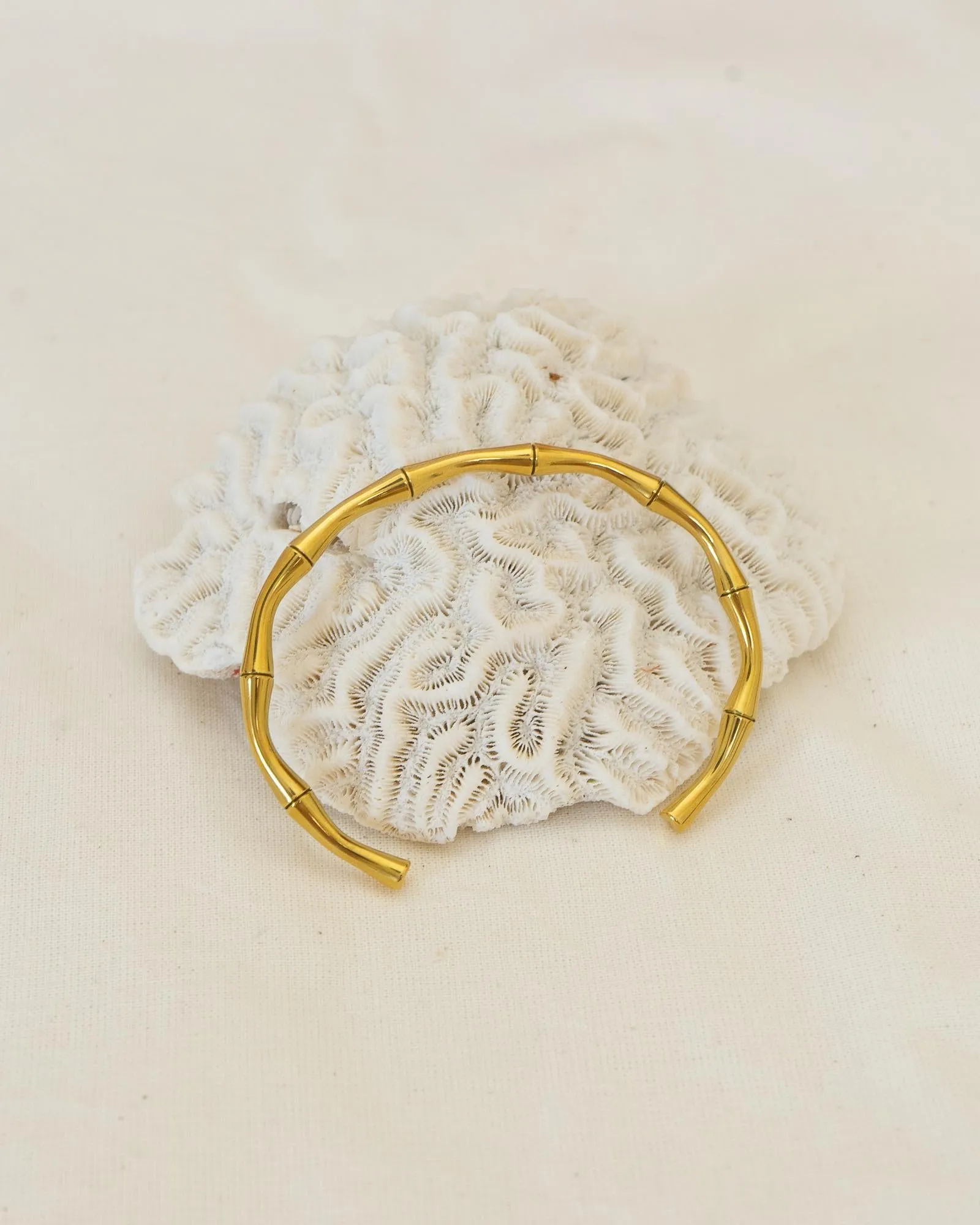Gold Bamboo Cuff