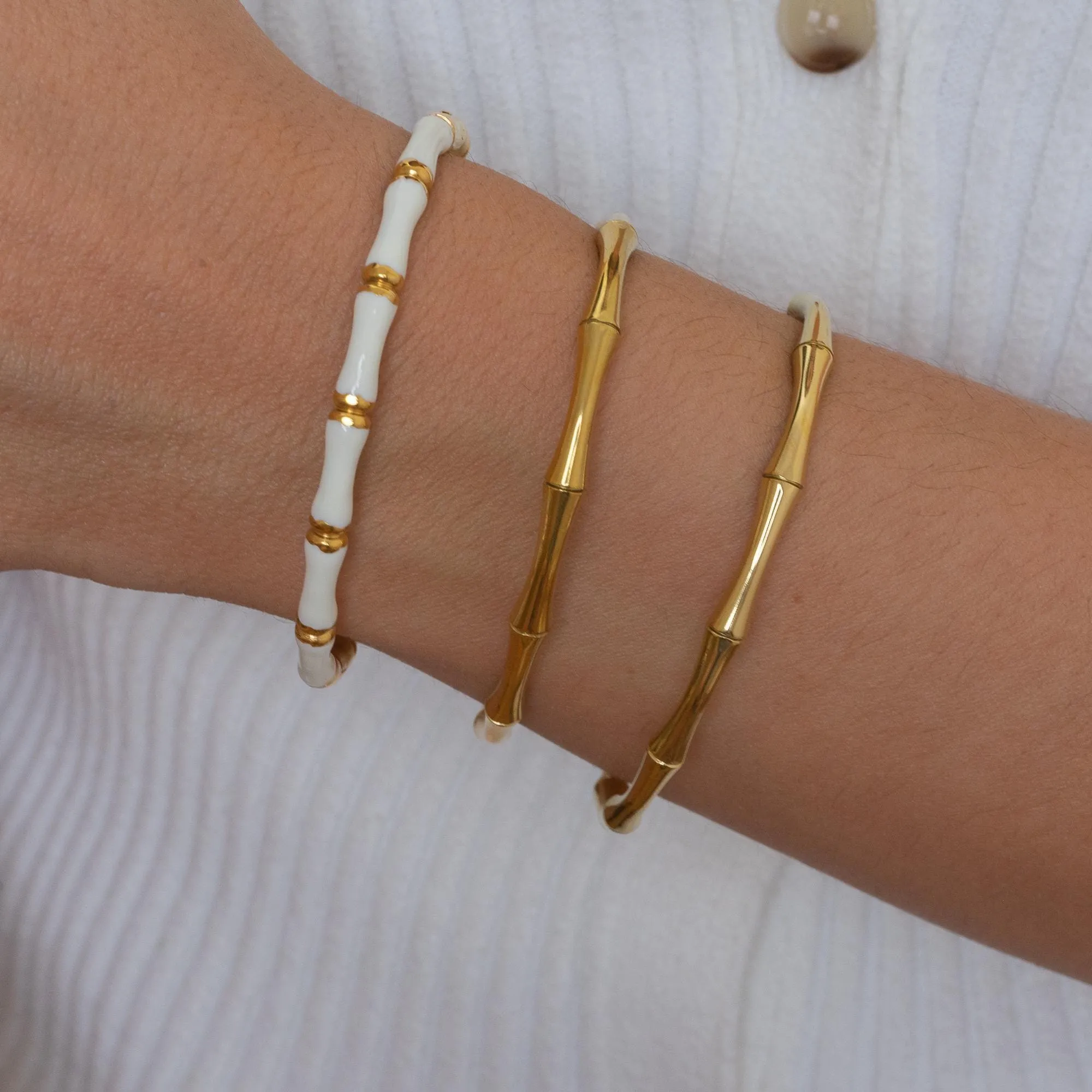 Gold Bamboo Cuff