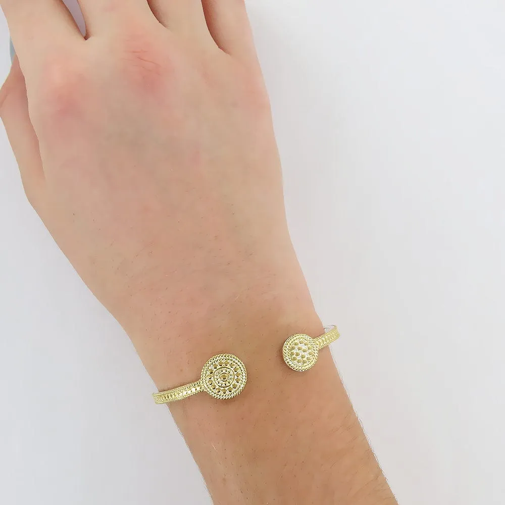 GOLD CIRCLE OPEN CUFF