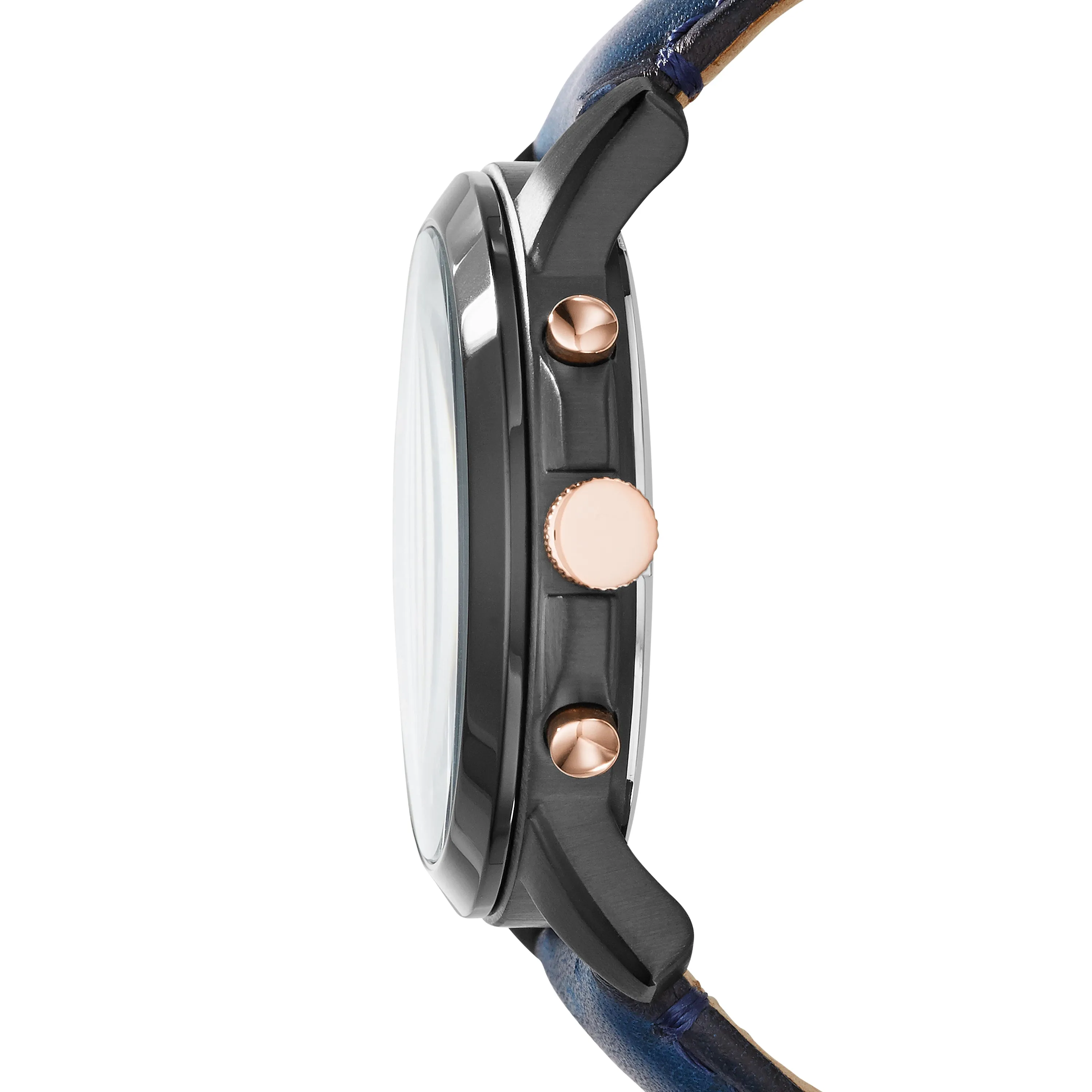 Grant Chronograph Navy Leather Watch
